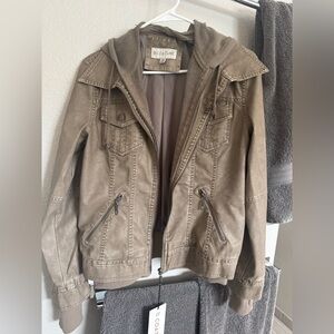 NWT Be Couture Brownish/ Gray motorcycle Jacket M